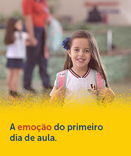 a emoção do primeiro dia de aula